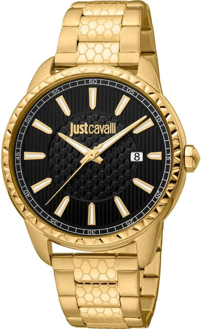 ساعة Just Cavalli JC1G176M0165 ذهبية دائرية 43 مم