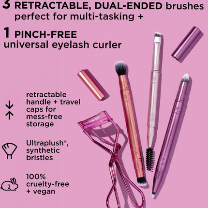 Real Techniques Double Time Brush + Lash Set